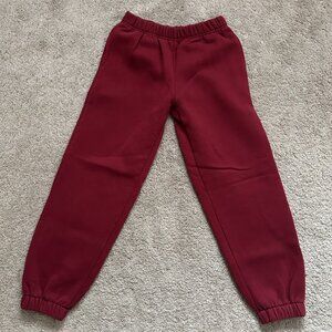 Edikted Dark Red Cranberry Womens Sweatpants Baggy Size Medium NEW WITHOUT TAGS